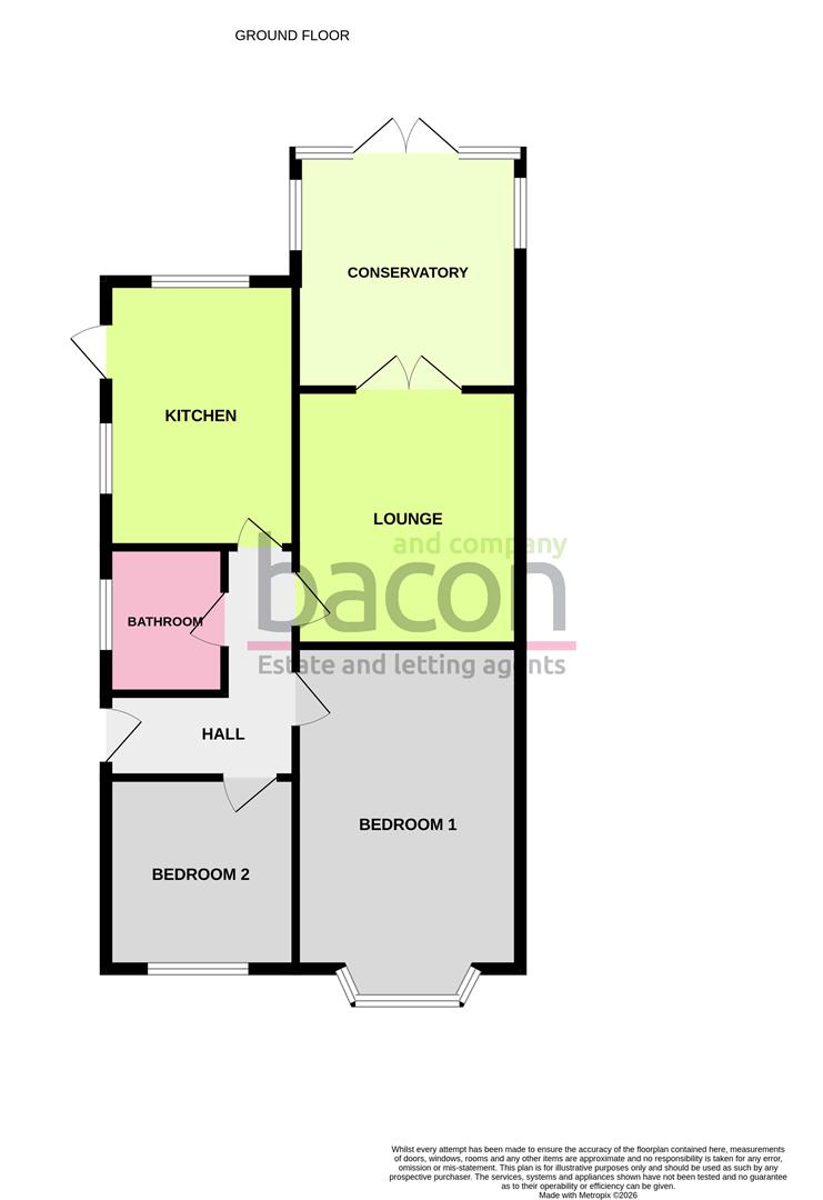 Floor Plan | Bungalow - Semi Detached | Copthorne Hill, Worthing | For Sale